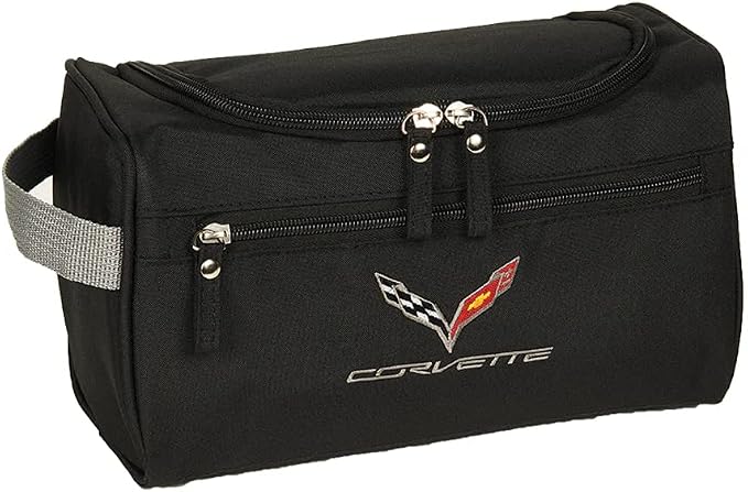 SR1 Performance C7 Corvette Amenity Travel/Toiletry Bag - Storage Organizer Interior Accessory : Black for 2014-2019 Corvettes by SR1Performance