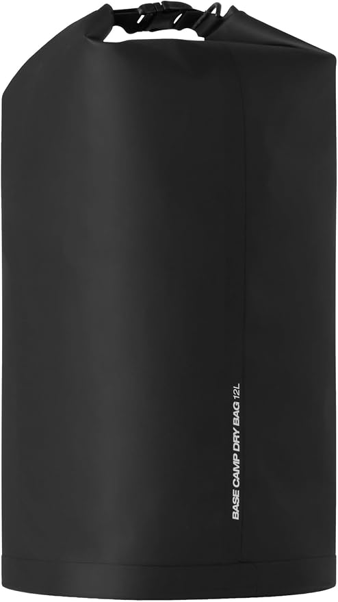 The North Face Base Camp Dry Bag - Roll-Top Waterproof Stuff Sack, Ideal for Camping Gear & Kayak Accessories, TNF Black/TNF White, 12 Liters | Roll-Top Waterproof Stuff Sack, Ideal for Camping Gear & Kayak Accessories - Image 2