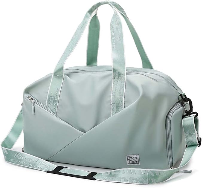 Unisex Wet and Dry Separation Gym Bag with Shoes Compartment,Pretty Girl Boy Bag for Yoga/Swimming/Weekend Getaway. by DAISHA