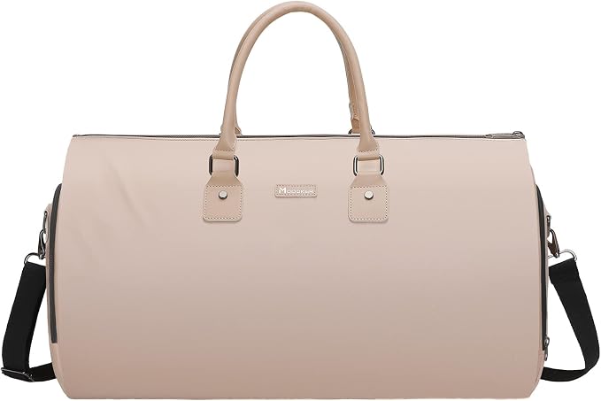 Modoker Eco-Friendly Convertible Garment Bags for Travel, Carry on Garment Duffel Bag for Women Men Weekender - 2 in 1 Hanging Suitcase Suit Travel Bags, Pink by Modoker