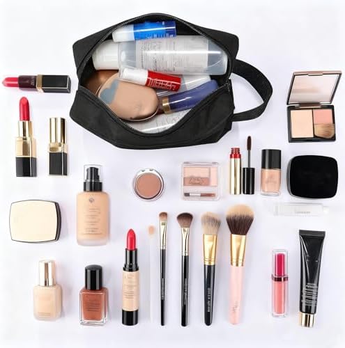 48 Pcs Travel Toiletry Bag for Men Women Bulk Large Water Resistant Shaving Bag Hanging Cosmetic Bag Makeup Travel Pouch Foldable Toiletry Organizer Gifts for Graduation Father's Day(48, Black) - Image 5