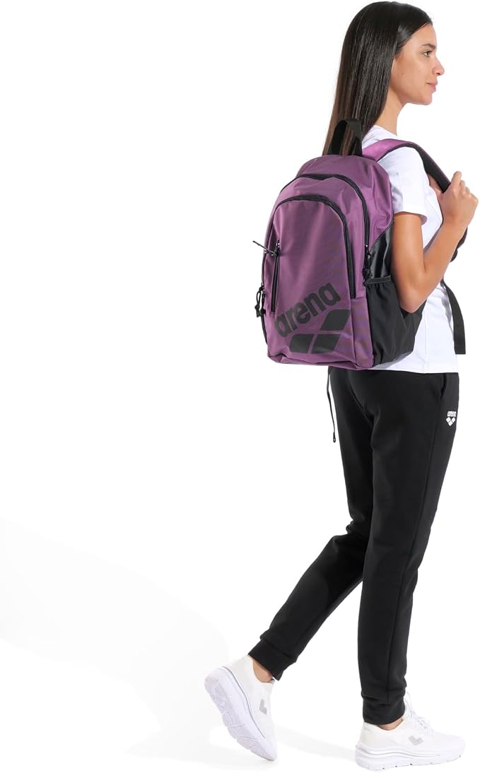 ARENA All Set Sports Swim Backpack Athletes Gym Rucksack Multisport Daypack Large Size Training Gear Equipment Bag for Teens Men Women, 30 Liters, Plum Purple - Image 7