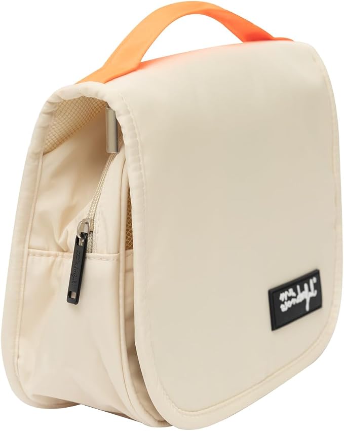 Mr. Wonderful Multicoloured Toiletry Bag - Feel at Home, Travel Toiletry Bag with Three Compartments and Hanger Type - Image 3