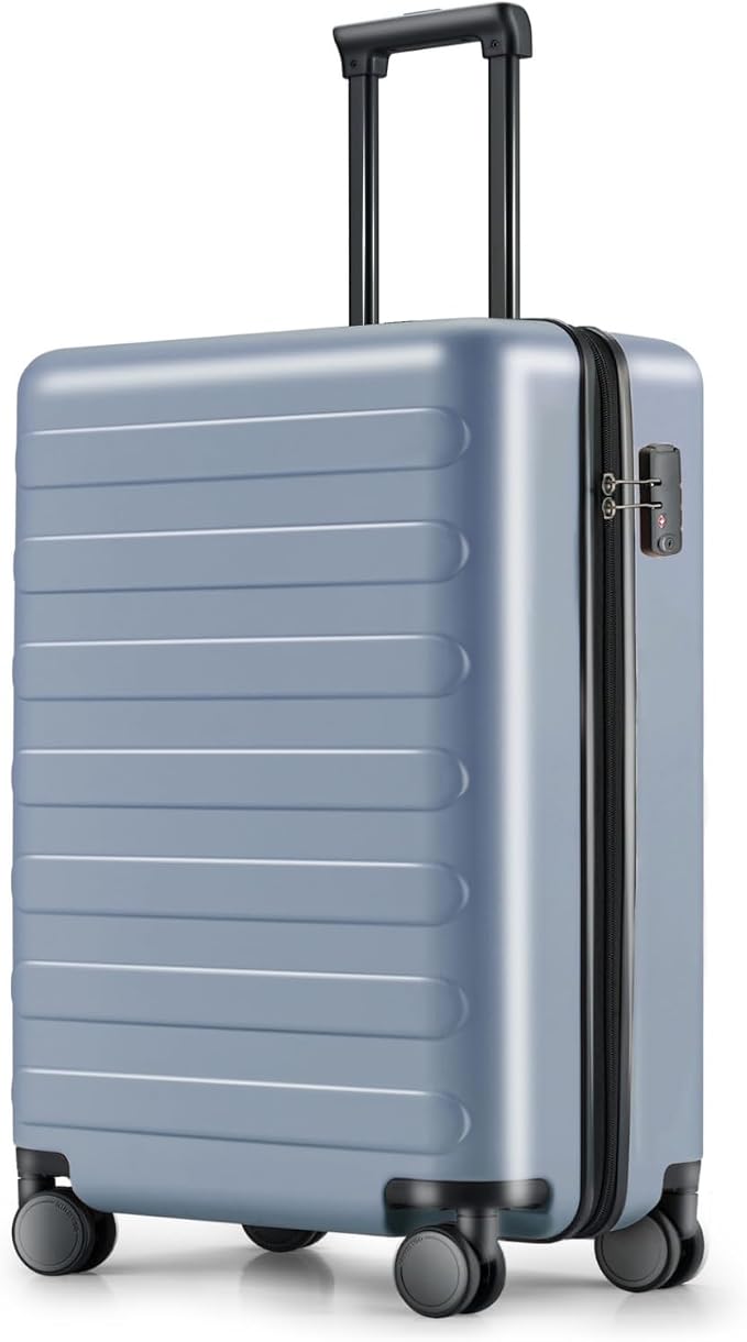 NINETYGO Carry On Luggage 22x14x9 Airline Approved, 20 Inch Luggage with Smooth Spinner Wheels, Lightweight, Hard Shell PC Suitcase Carry-On, Travel Luggage, TSA Approved (Shadow, Rhine Basic) by NINETYGO