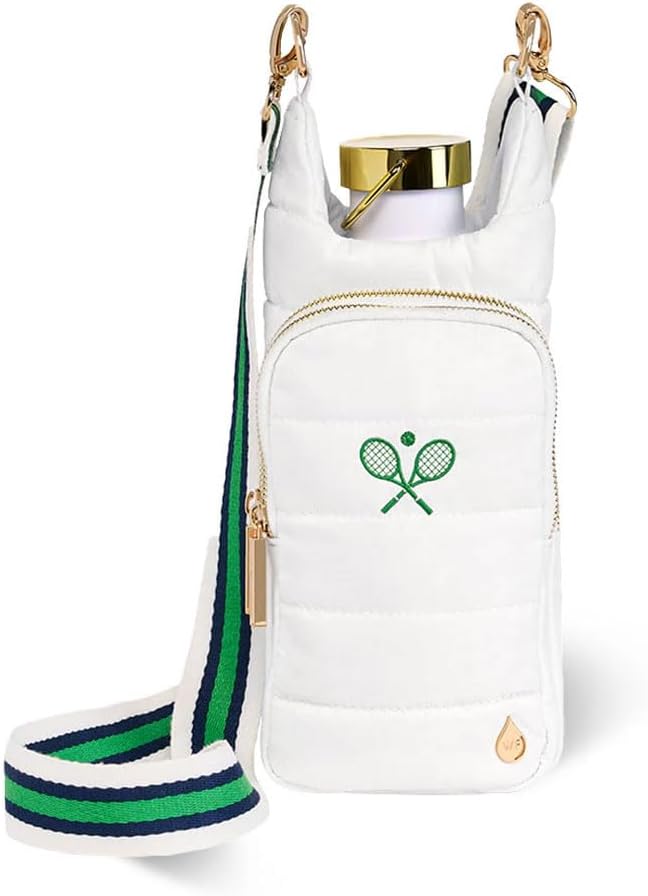 WanderFull® Original HydroBag®, Fits Up to 32 oz Water Bottle Holder with Strap, Gift for Women, Hands-Free Crossbody, Water Bottle Carrier Bag with Phone Pocket by WanderFull
