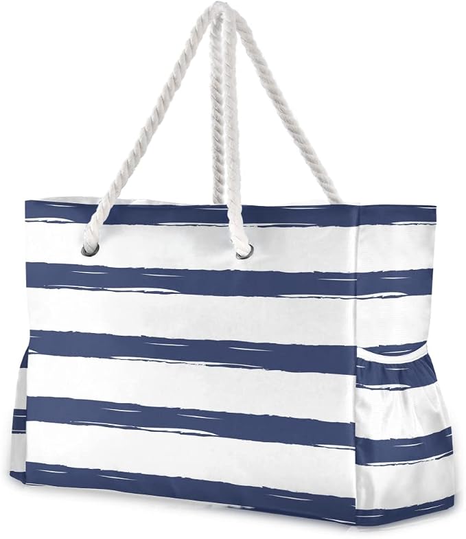 senya Large Beach Shoulder Bags Canvas Tote Water Resistant for Gym Travel Daily by senya