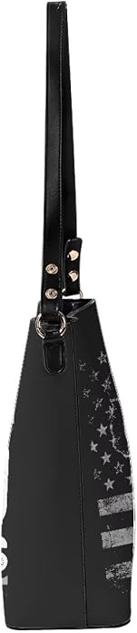 HUGS IDEA Boho Bags for Women Leather Handbag Shoulder Bucket Crossbody Purse - Image 6