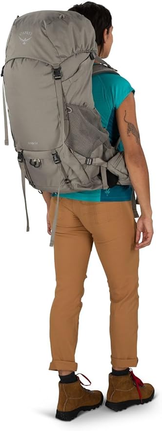 Osprey Renn 50L Women's Backpacking Backpack, Pediment Grey/Linen Tan - Image 9