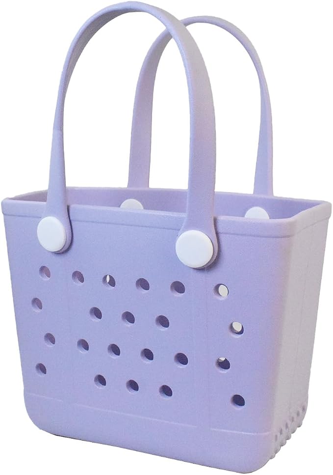Rubber Beach Bag for Women, Waterproof Travel Tote Bags for Beach | Waterproof Sand-proof Tote Bags with Zipper Pocket, Durable Lightweigh Tote Bag for Outdoor - Image 9