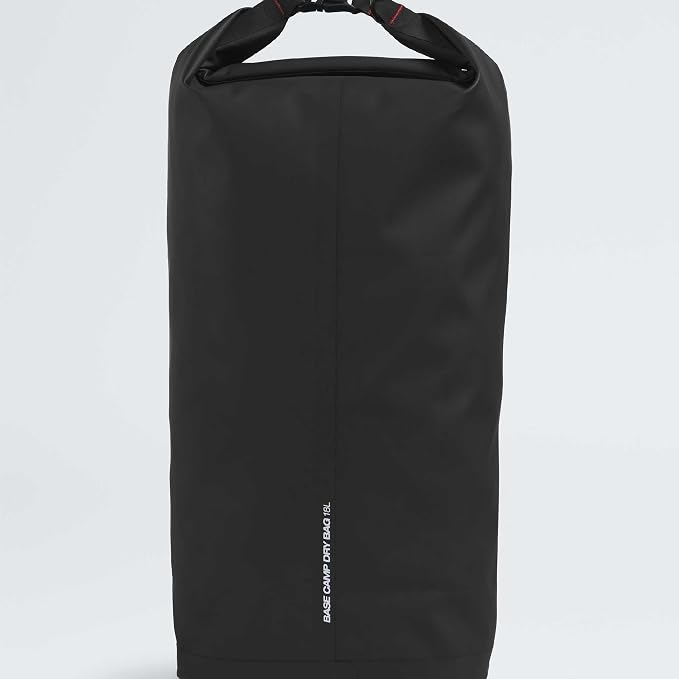The North Face Base Camp Dry Bag - Roll-Top Waterproof Stuff Sack, Ideal for Camping Gear & Kayak Accessories, TNF Black/TNF White, 18 Liters | Roll-Top Waterproof Stuff Sack, Ideal for Camping Gear & Kayak Accessories - Image 3