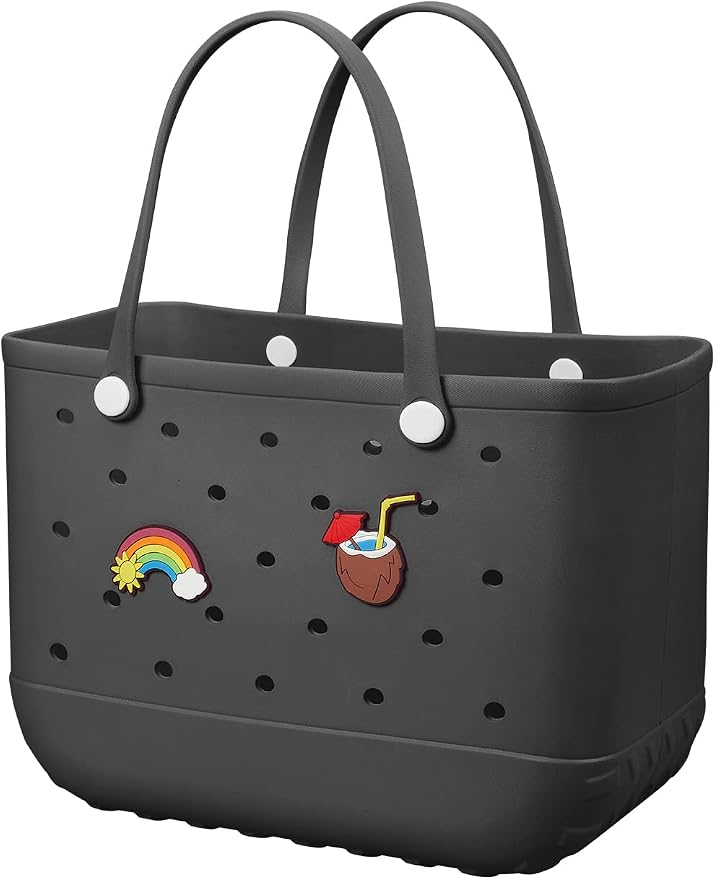 Baonat Beach Bag Rubber Tote Bag - Waterproof Travel Bag for Women Washable Tote Bag Handbag for Sports Beach Market Pool by BAONAT