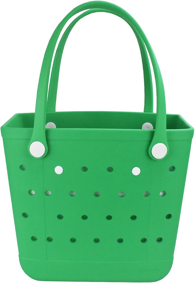 Rubber Beach Bag for Women, Waterproof Travel Tote Bags for Beach | Waterproof Sand-proof Tote Bags with Zipper Pocket, Durable Lightweigh Tote Bag for Outdoor - Image 9