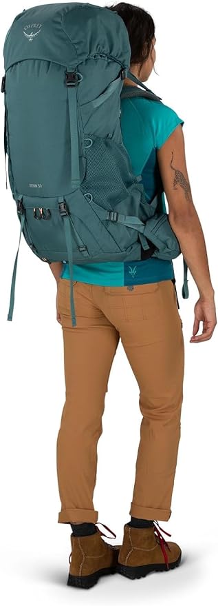 Osprey Renn 50L Women's Backpacking Backpack, Cascade Blue/Melon Orange - Image 9