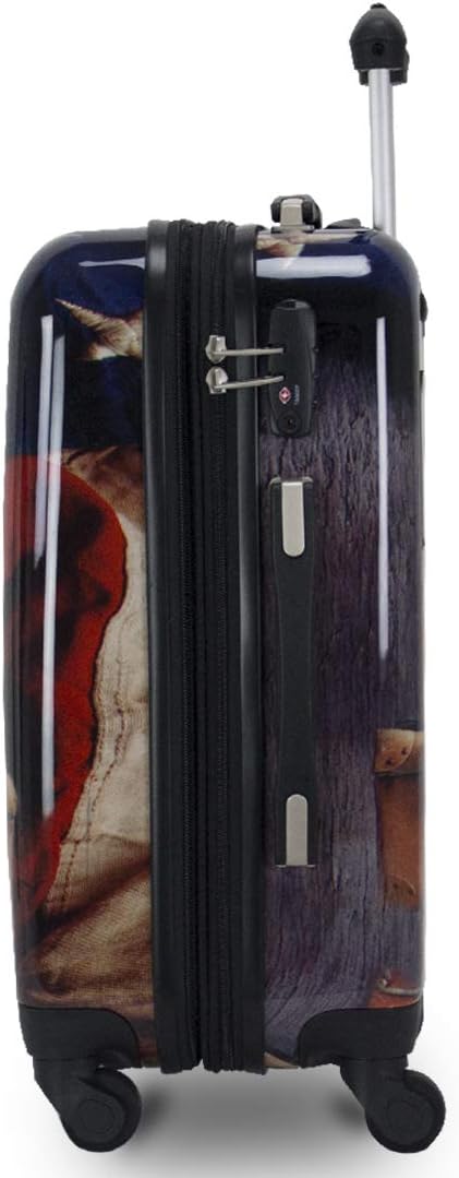 Chariot Dog Lovers Freedom Pups 20-Inch Carry-On Hardside Polycarbonate Expandable Spinner Luggage with TSA Lock - Image 4