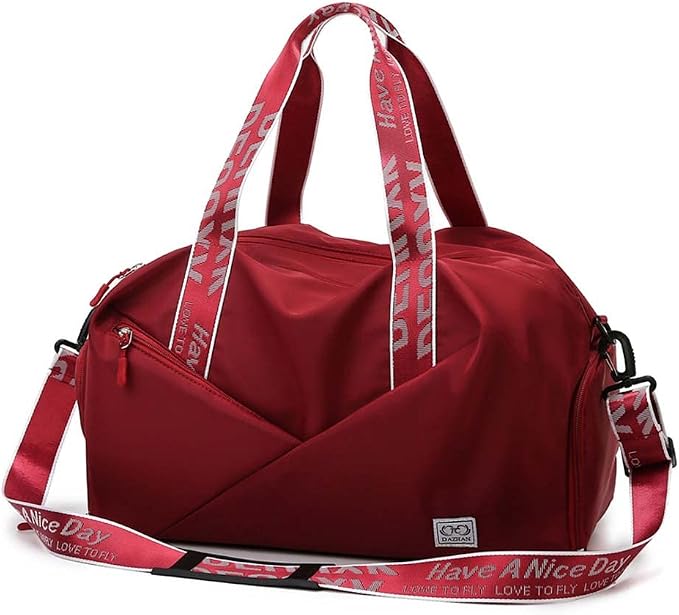 Unisex Wet and Dry Separation Gym Bag with Shoes Compartment,Pretty Girl Boy Bag for Yoga/Swimming/Weekend Getaway. by DAISHA