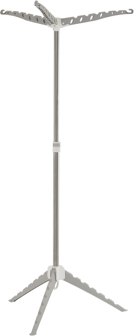 Household Essentials Grey 5006-1 Simple Indoor Tripod Clothes Drying Rack with Carrying Handle for Laundry, Small by HouseholdEssentials