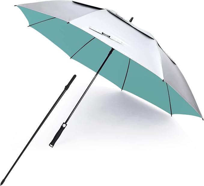 G4Free UV Golf Beach Umbrella 68”Auto Open Extra Large Sun Shade Umbrellas | Vented Windproof, Double Canopy, Oversize UPF 50+ UV Protection Sun Shade umbrella, Auto-Open, patio/fishing/golf umbrella by G4Free
