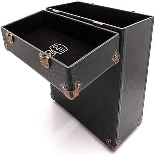 GPO Portable Retro Style Carry Case for LPs, Albums and 12Inch Vinyl Records (Holds 30 Albums) by Protlex