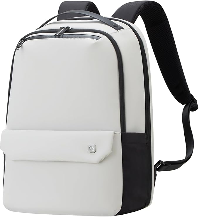 Hanke Carry on Backpack Toiletry Travel Laptop Backpack for Men & Women, Durable Rucksack Weekender Bag Daypack(Salt White) by Hanke