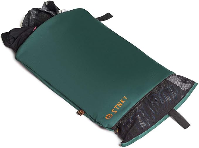 STNKY Bag Pro - Laundry Bags with Zips, Handles and Internal Mesh Bag for Travel, Yoga, Healthcare, Gym Kit, Laundry (Standard, Forest Green) by STNKY