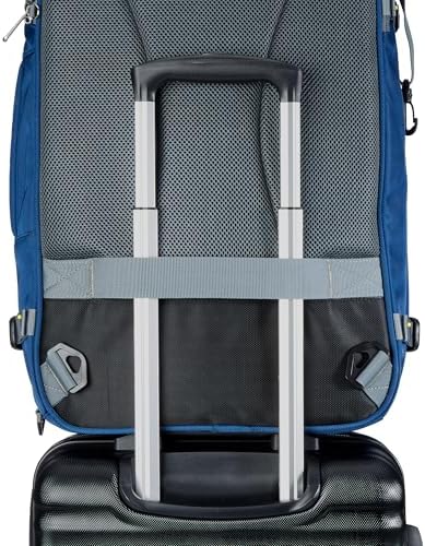Amazon Basics Travel Backpack, Carry-On with Laptop Compartment, 1.55 cubic Expandable Storage, Dual Use Backpack & Shoulder Bag with Multiple Compartments and Pockets, 13.8'' x 9.5'' x 21.5'', Navy - Image 5