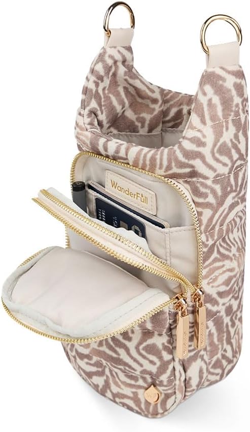 WanderFull® Original HydroBag®, Fits Up to 32 oz Water Bottle Holder with Strap, Gift for Women, Hands-Free Crossbody, Water Bottle Carrier Bag with Phone Pocket - Image 6