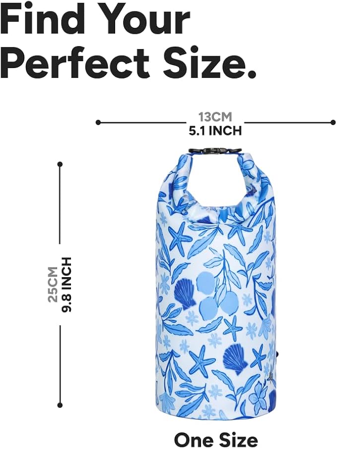 Dock & Bay Medium Waterproof Dry Bag - 20L, IP66 Waterproof Bag, Lightweight - Wavy Baby - Image 5