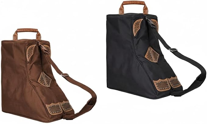 Tahoe Tack Durango Triple Layer Padded Western Boot Carry Bag with One Year Warranty (Brown) - Image 2