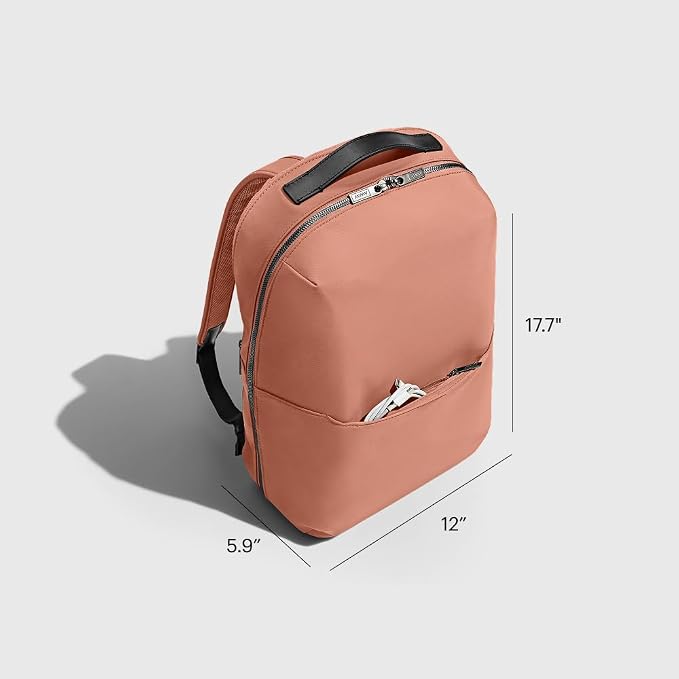 Away The Everywhere Zip Backpack - Personal Item Airline Approved Backpack with 16” Padded Laptop Sleeve, Water Bottle Pocket, Interior and Exterior Pockets - Fits Up to 16-Inch Laptops - Clay Pink - Image 2