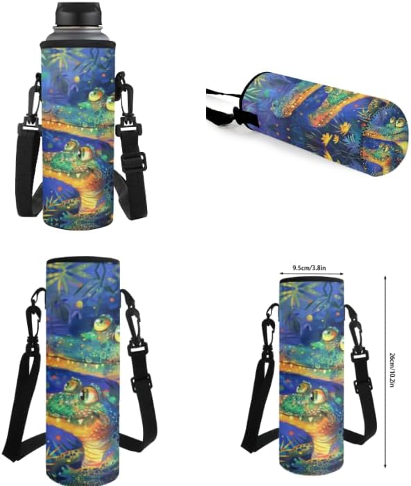 Cute Crocodile Kids Backpack Set of 4 with Lunch Bags Box Pencil Pouch For Boys Age 6-10 4Th 5Th 6Th Grade Water Bottle Holder Preschool Kindergarten Primary School Cute Kawaii Bag 17 inch - Image 6