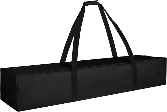 COOLBEBE 45 Inch Tripod Carrying Case - 45x7x7 Inch Storage Bag for Light Stands, Fishing Rods, Tent Poles, and Camera Gear, Water Resistant, Black by COOLBEBE