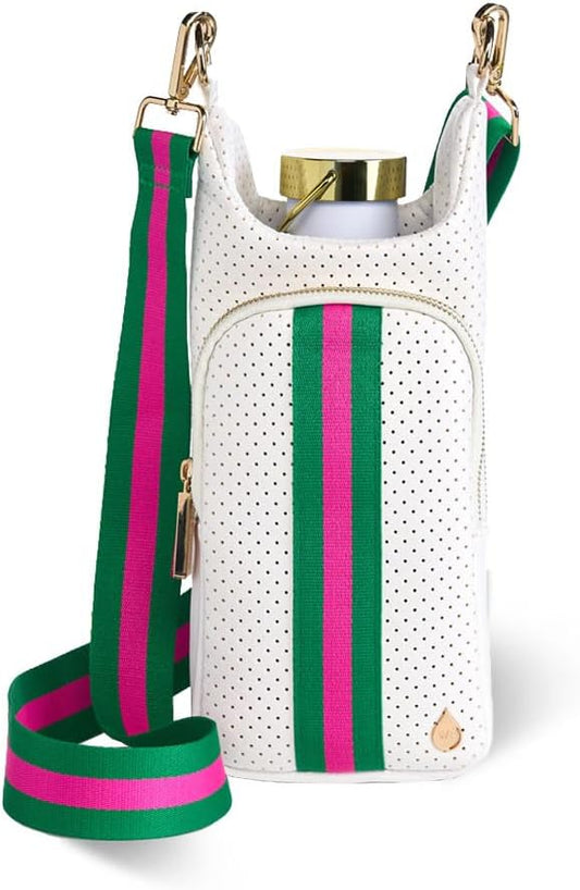 WanderFull® Original HydroBag®, Fits Up to 32 oz Water Bottle Holder with Strap, Gift for Women, Hands-Free Crossbody, Water Bottle Carrier Bag with Phone Pocket by WanderFull