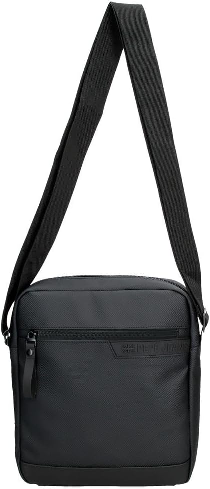 Pepe Jeans Dorking Waist Bag, Crossbody Bag with Multiple compartments, Polyester, by Joumma Bags., Black, One Size, Tablet crossbody bag - Image 8