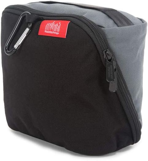 Manhattan Portage Newtown Toiletry Case Water Resistant Made with1000D Cordura For Everyday Use (Black/Grey) by ManhattanPortage