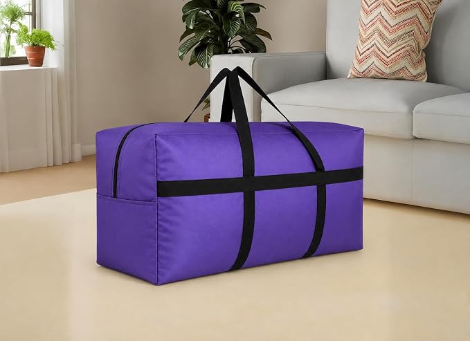 DoYiKe Extra Large Storage Duffle Bag, Duffel Bag for Travel Purple 100L - Image 8