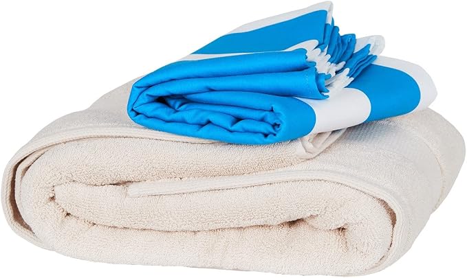 Dock & Bay Beach Towel - Quick Dry, Sand Free - Compact, Lightweight - 100% Recycled - Includes Bag - Cabana - Bondi Blue - Large (160x90cm, 63x35) - Image 9