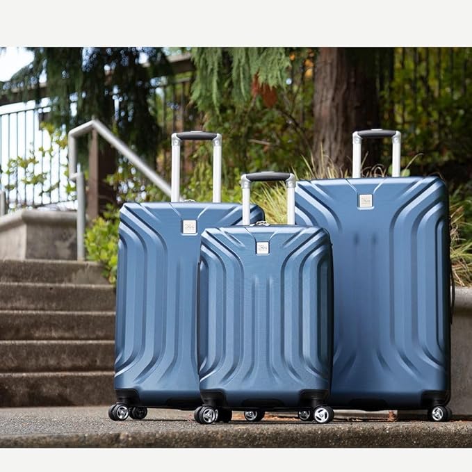 Skyway Nimbus 4.0 Expandable, Durable Hardside, 4 Wheel Spinner, Lightweight Suitcase, Unisex, Stylish, Maritime Blue, Carry-On 20-Inch - Image 8