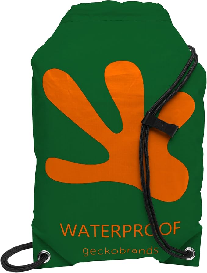 geckobrands Embark 10L Drawstring Backpack – Waterproof, Lightweight Dry Bag for Beach, Hiking, and Light Water Activities by geckobrands