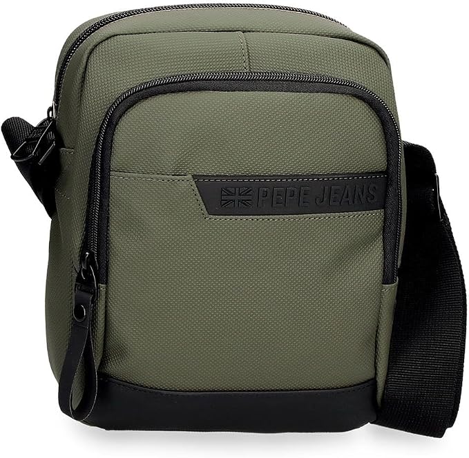 Pepe Jeans Dorking Waist Bag, Crossbody Bag with Multiple compartments, Polyester, by Joumma Bags., Khaki, One Size, Medium crossbody bag by Unknown