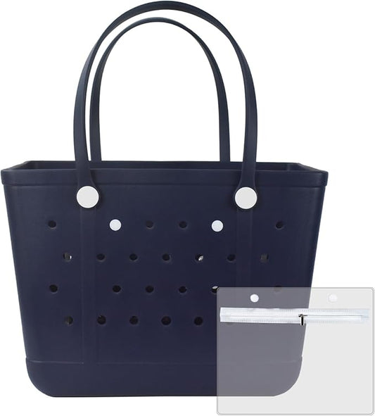 Large tote bag, Beach Bags Waterproof Sandproof Beach Essentials for Family | Chokoter Beach Bag, Waterproof Beach Tote, Rubber XL Tote Bag, Washable and Durable Open Handbag for Boat Pool Sports by Chokoter-ColorfulBeachBagsColorfulLife