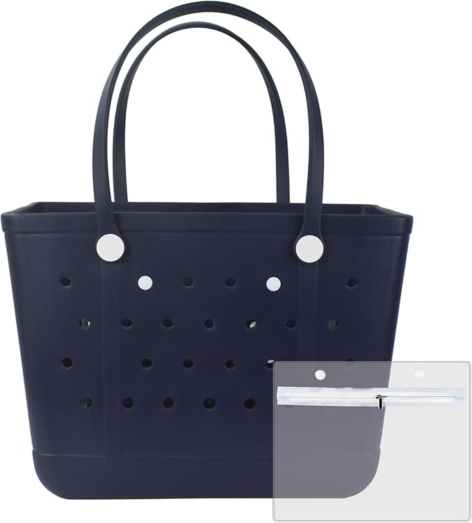 Juyeesm X Large Rubber Tote Bag for Boat, Beach, Pool-XL,18.9 * 13.8 * 8in | Oversized Rubber Beach Bags, Washable Beach Tote Bag, Durable Travel Bags for Work, Sport by Juyeesm