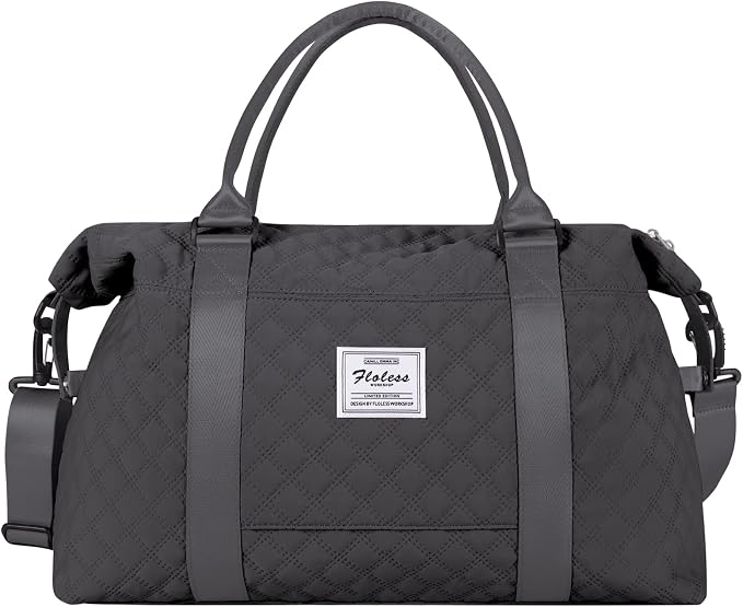 Travel Duffel Bag, Carry On Overnight Weekender Bags for Women | Travel Bag with Wet Pocket & Trolley Sleeve, For Spirit Airlines 18x14x8 Personal Item Bag - Image 8