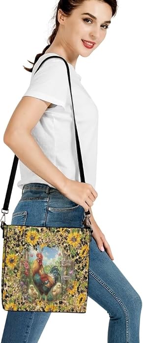 HUGS IDEA Boho Bags for Women Leather Handbag Shoulder Bucket Crossbody Purse - Image 5