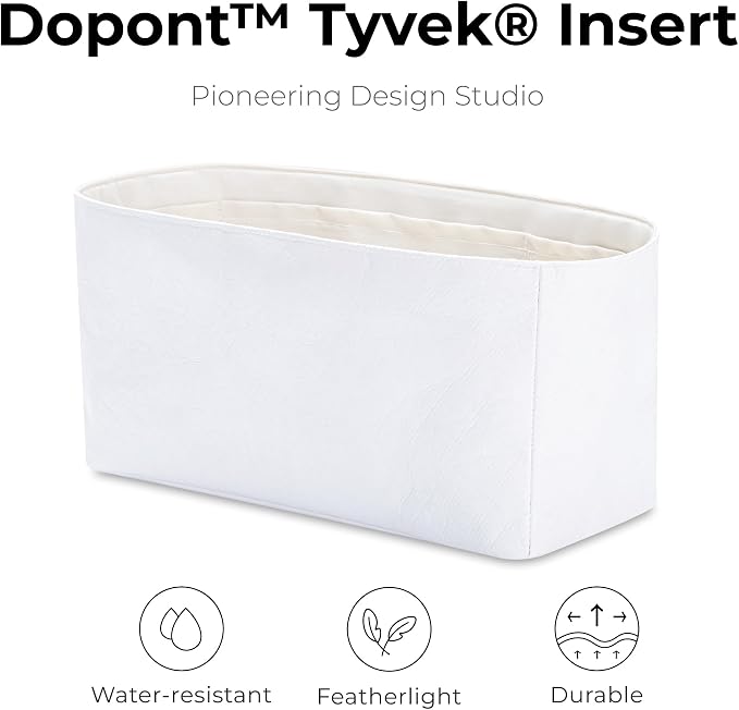 Handbag Organizer Compatible with HERMES Mini Garden 23 | Handcrafted DuPont™ Tyvek®, Craie Purse Handbag Organizer Insert, Precision 1:1 Custom Fit for Work, Travel & Daily Carry - Image 4