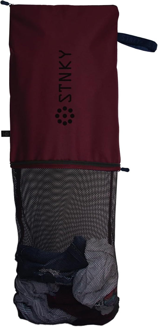 STNKY Bag Pro - Laundry Bag - Wash Bag for Health Workers, Sports, Fitness & Travel (Standard, Burgundy) by STNKY