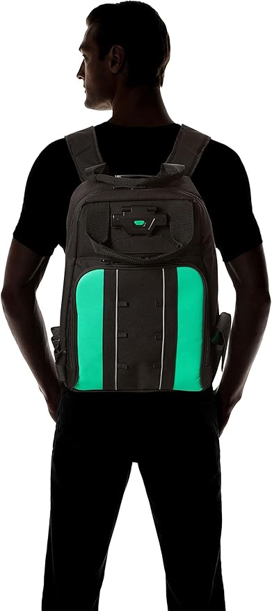 Amazon Basics Tool Backpack with LED Light, 55 Pockets, Padded Shoulder Straps, Tool Storage Bag, Black - Image 5