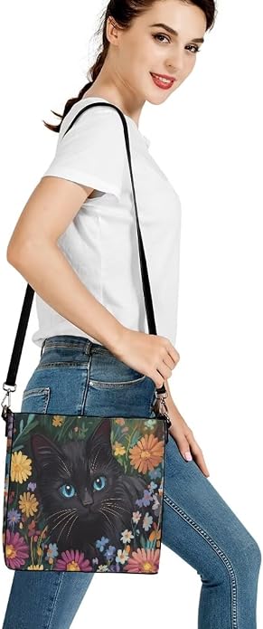 HUGS IDEA Boho Bags for Women Leather Handbag Shoulder Bucket Crossbody Purse - Image 4
