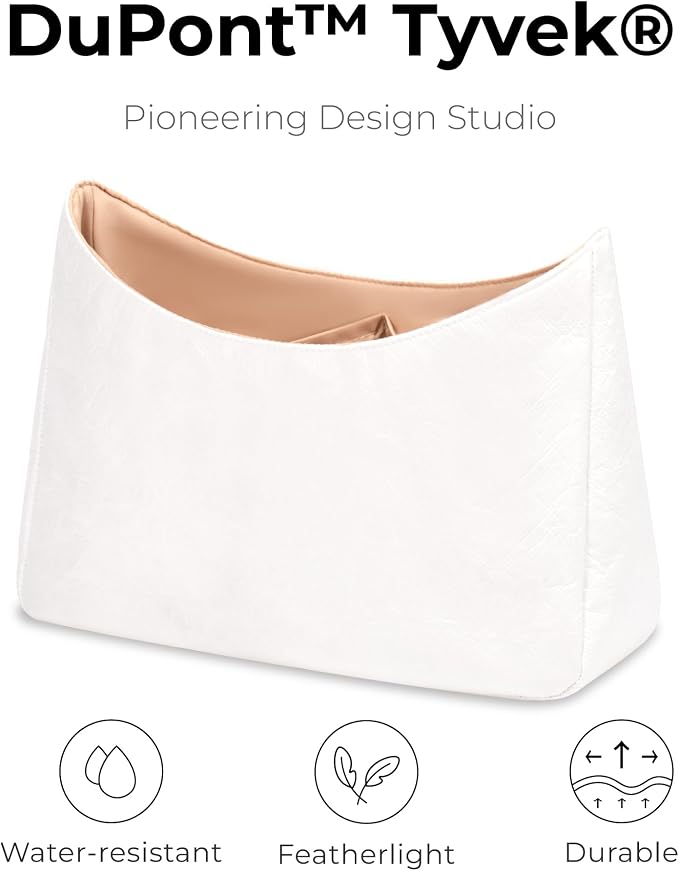 Lightweight Purse Organizer Compatible with LV BOULOGNE | Handcrafted DuPont™ Tyvek®,Handbag Organizer Insert,1:1 Custom Fit,Vanile,Designed for Minimalists, Office & Daily Commute - Image 4