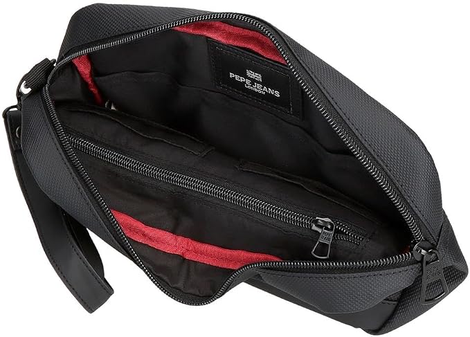 Pepe Jeans Dorking Waist Bag, Crossbody Bag with Multiple compartments, Polyester, by Joumma Bags., Black, One Size, Handbag - Image 4