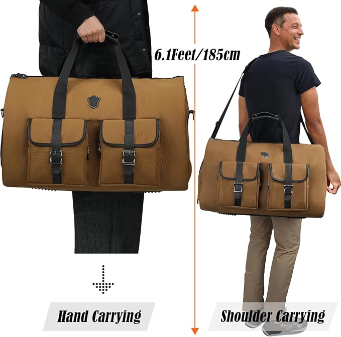 WELKINLAND 48H Garment Duffle Bags For Travel, 3-Suit Garment Bag Travel | 62L Convertible Garment Bag for Travel, Carry On Garment Duffle Bag, Boardable Suit Duffle Bag, Carry Garment Bag Airplane - Image 9